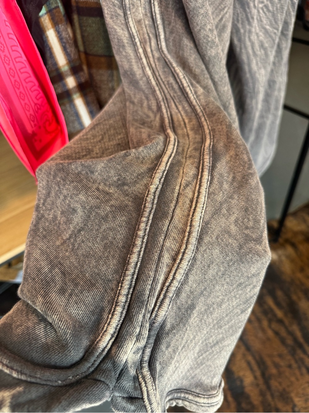 Three Bird Nest Heather Gray Drawstring Lounge Pants - Picture 3 of 11